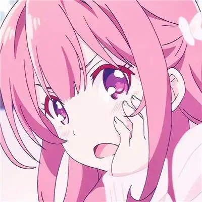 高清好看的可爱女头粉色系二次元图片_女生动漫头像_头像屋