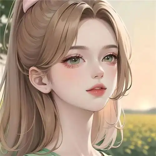 手绘现代美女惊艳高清头像图片