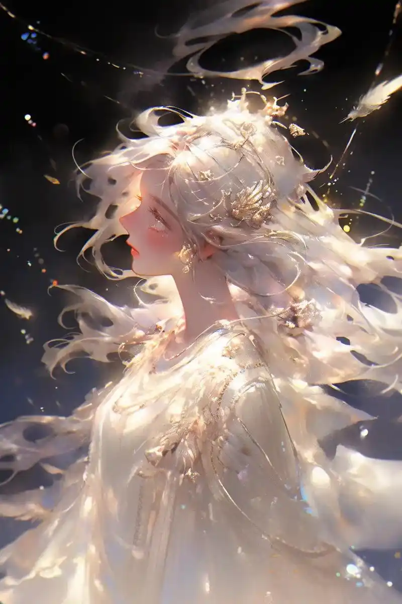 黑夜里你逆光而来,是堕落人间的天使…#神明少女 #治愈系 # - 抖音