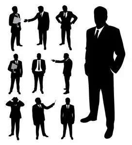 商人剪影图片-商人剪影素材-商人剪影插画-摄图新视界