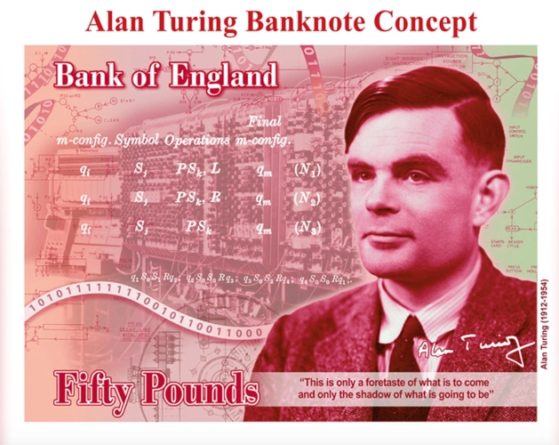 人工智能之父图灵登上50英镑新钞曾想通过量子力学让爱人重生