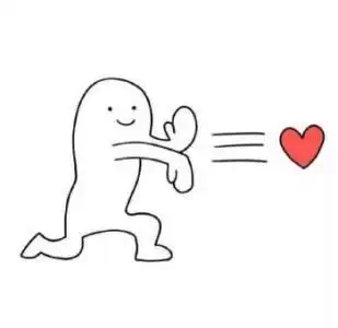 biu手指发射爱心简笔画比心biu手势简笔画biubiu发送心形简笔画看过该