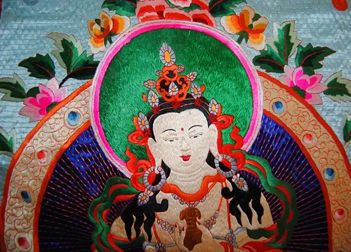 购物 藏族 唐卡 手工刺绣 京绣 藏传佛 金刚萨垛