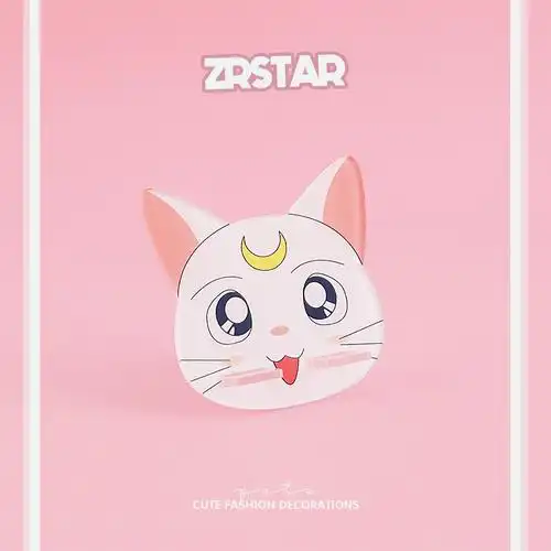 美少女战士床上床头桌面小巧支架手机懒人看片支撑架简约白猫手机座