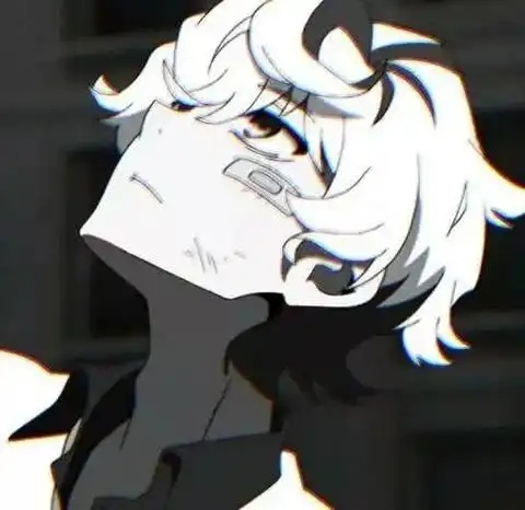 丧系男头暗黑系伤感黑白动漫男生头像