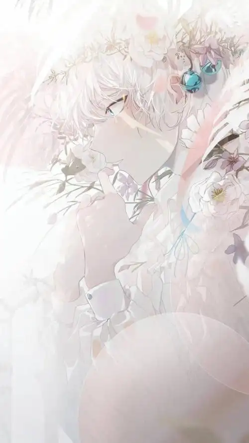 白发蓝发系的美少年最爱了插画欣赏