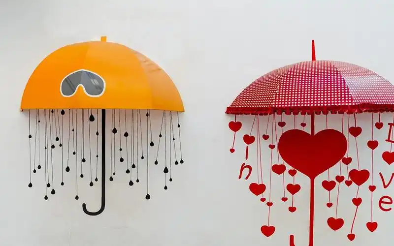 可爱少女心雨伞图片-卡通壁纸 - 壁纸家