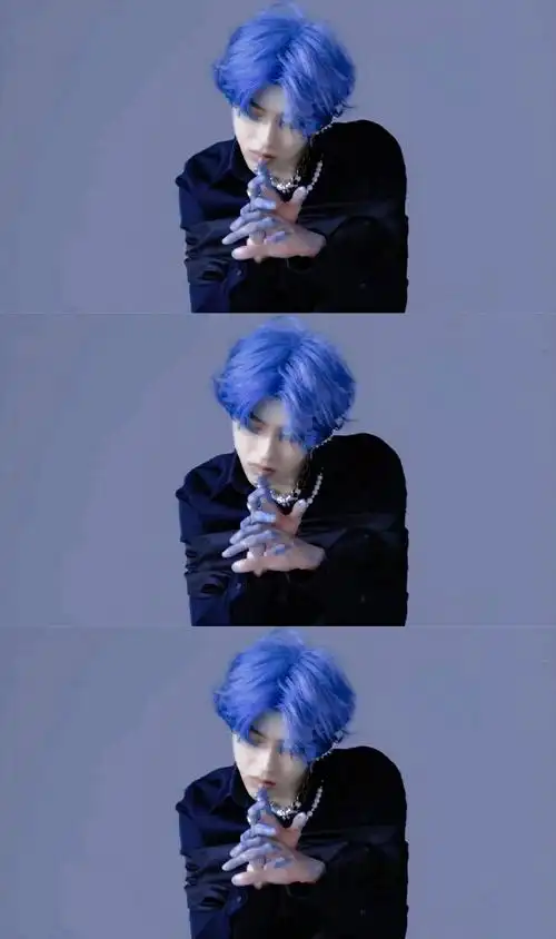 蔡徐坤加盟湖南卫视春晚##蔡徐坤蓝发