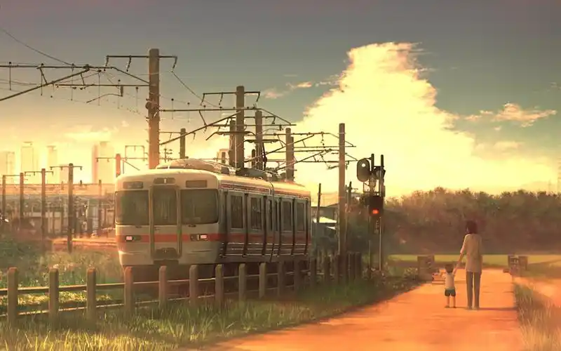 温馨治愈二次风景插画桌面壁纸_卡通动漫_壁纸下载_美桌网