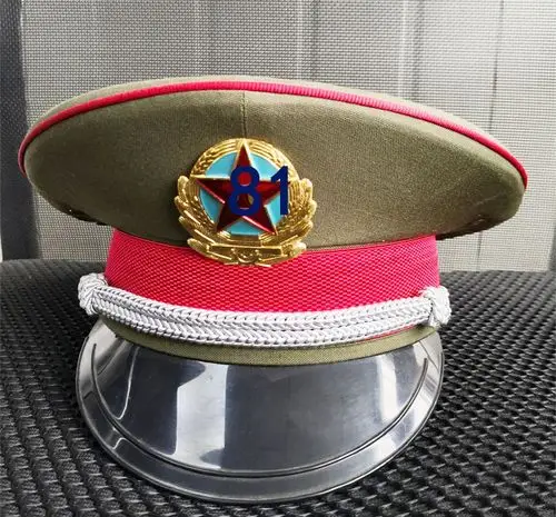 退役全新老货八七式87式陆干部大檐帽老式大盖帽大沿帽军帽军收藏