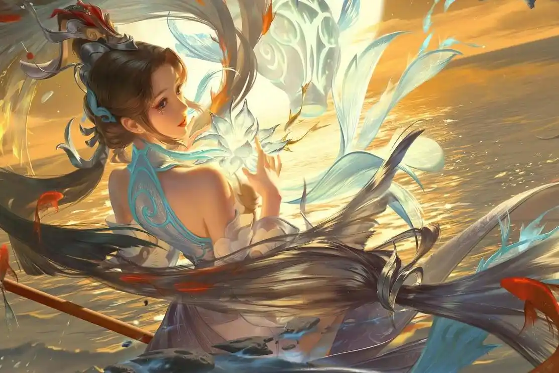 王者荣耀大乔白鹤梁神女5k超高清壁纸