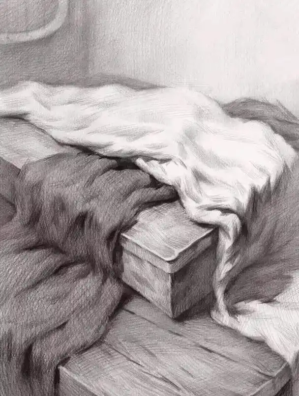 素描衬布怎么画看完这些以后画衬布就简单了