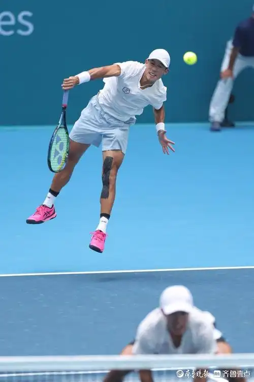 观潮|网球男双决赛,中国台北组合2:0击败印度夺金