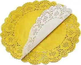 custom size lace paper doily food placemats cake mats golden