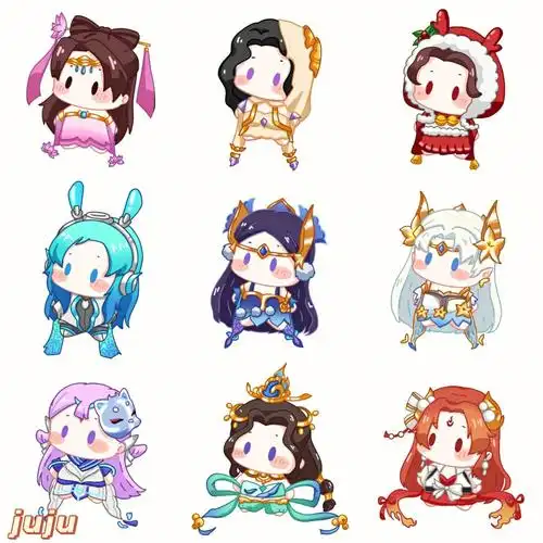 蘑菇蘑菇它不开花模板来源#绘画  #板绘  #q版  #procreate  #貂蝉