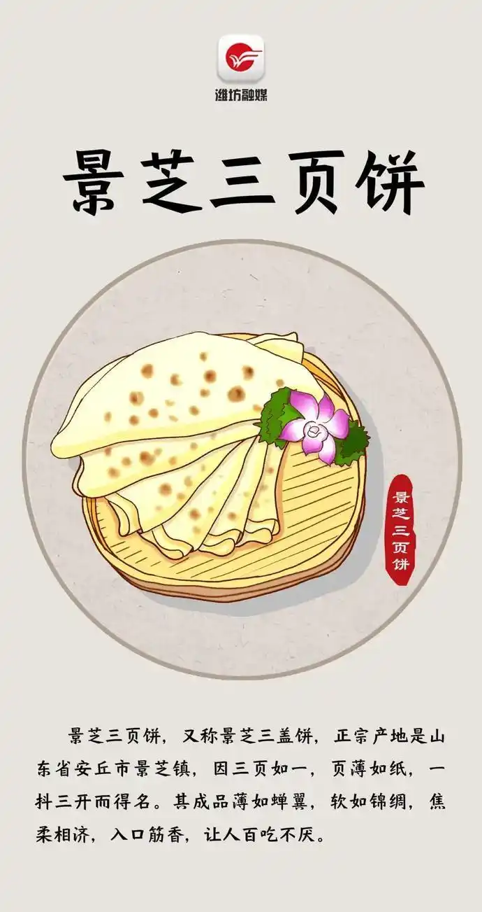 融媒手绘|潍坊名小吃,图绘逗您馋