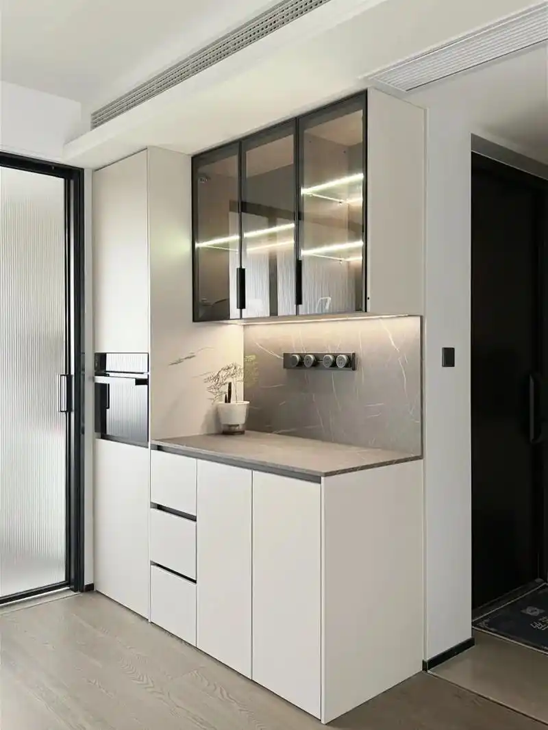 高级轻奢的现代风餐边柜,是你的梦中情柜吗.颜色:羊绒灰 士风 - 抖音