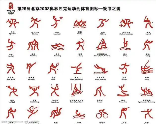 2008奥运体育图标图片图片-图行天下图库