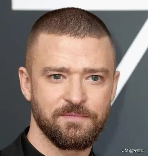 两边剃光中间留的侧背发型 纹理渐变寸头(30)