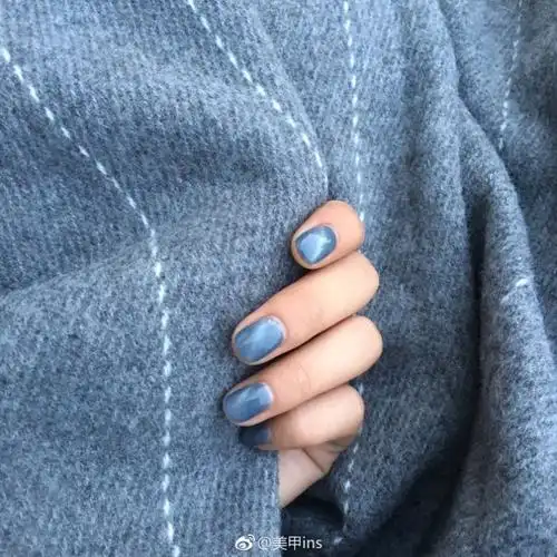 秋冬美甲分享第二弹~蓝色系