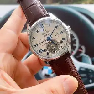 欧米茄大碟飞飞轮系列, 精品男士商务腕表,大飞轮6针设计,星