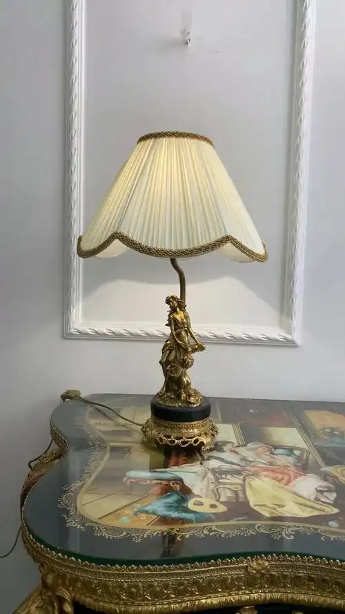 法式复古全铜台灯