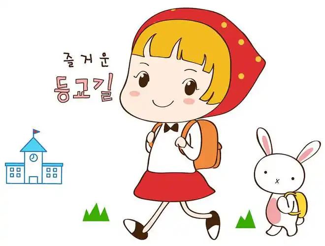 女孩卡通人物图片素材