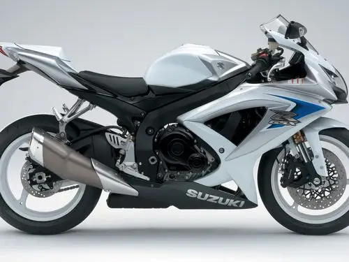 铃木gsx r600白色混合高清壁纸