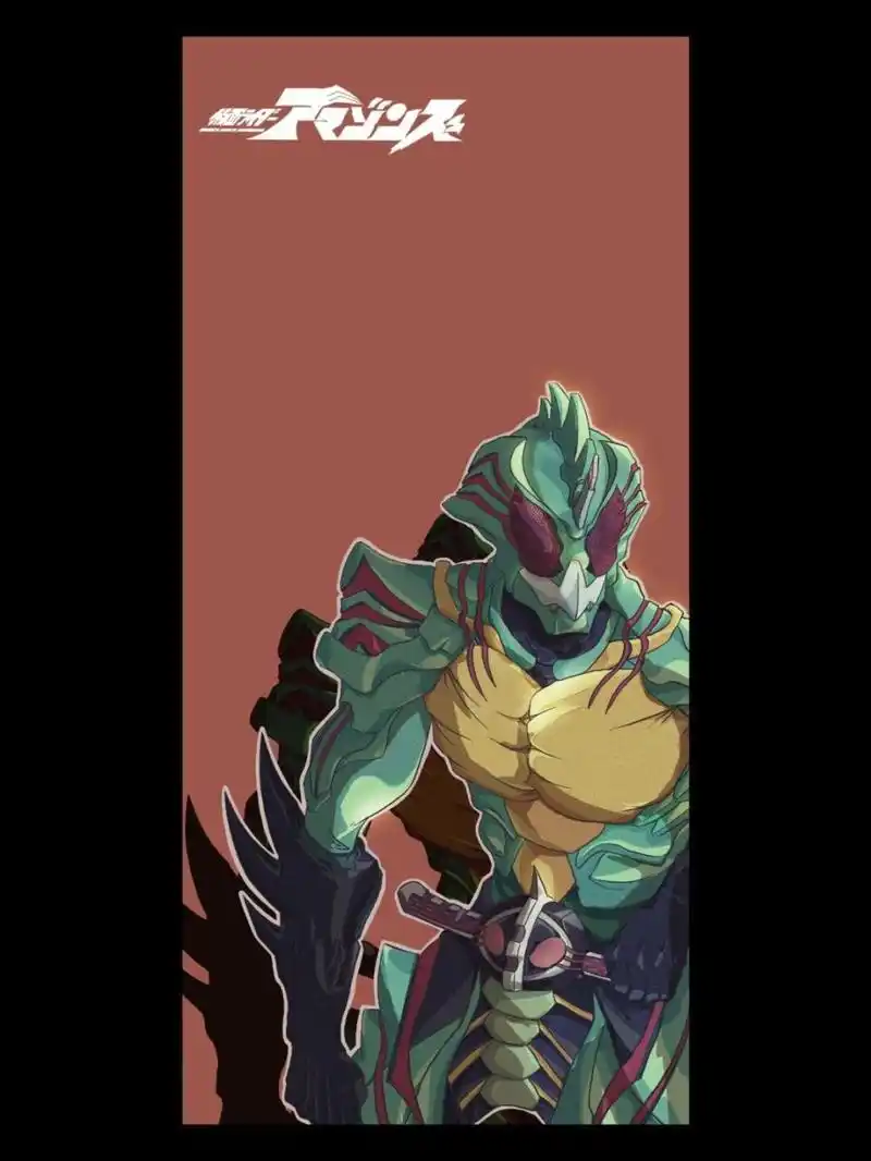 amazons,原图私信#假面骑士# #画画# #procreate# #手机壁纸