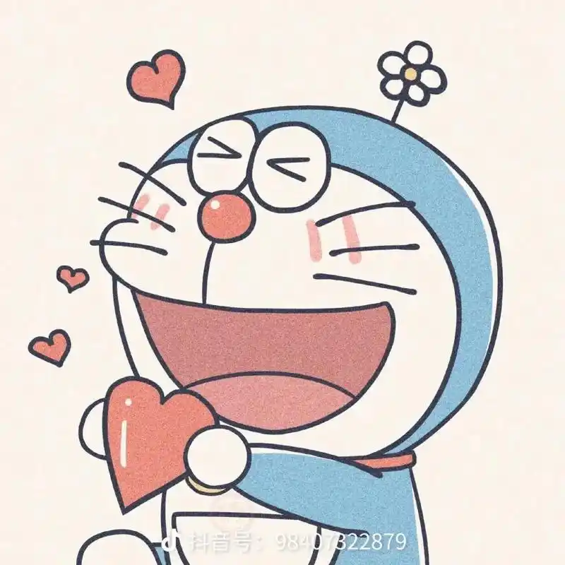 叮当猫的头像来啦!#可爱萌图 - 抖音