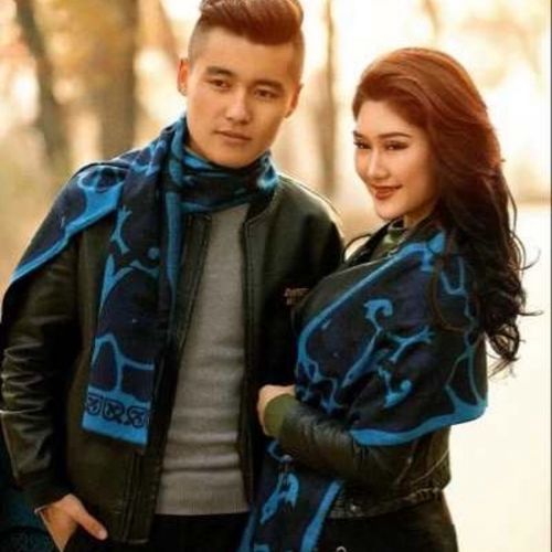 哈萨克情侣围巾