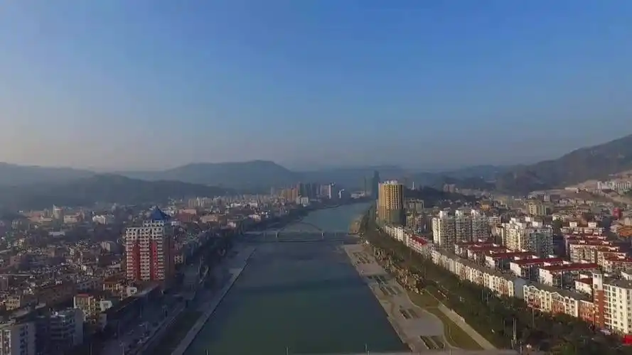 航拍福鼎市桐山大桥