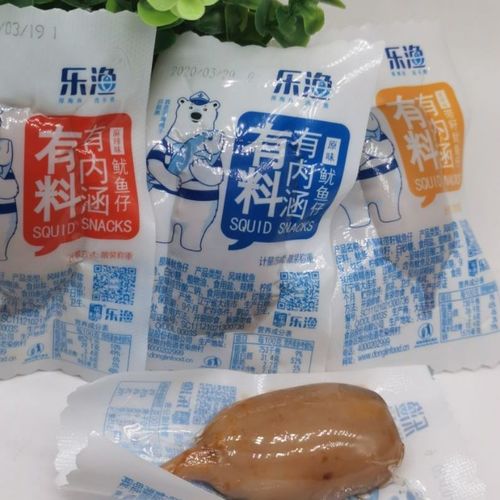 乐渔带籽鱿鱼仔大连特产即食海鲜休闲零食小吃墨鱼仔原味麻辣香辣