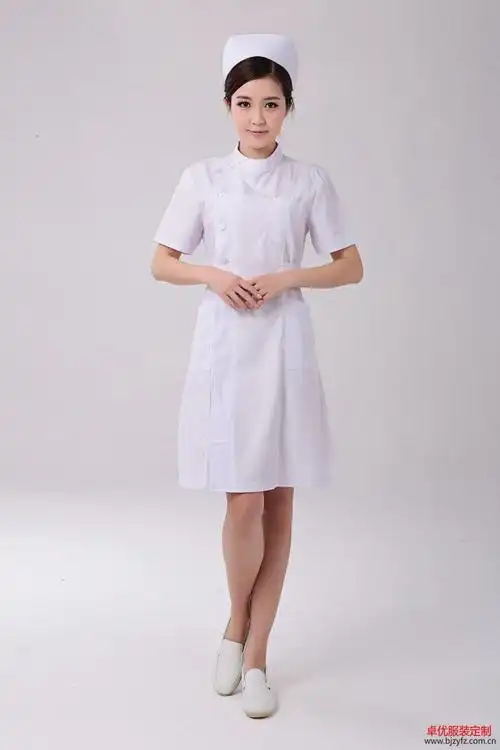 夏季护士服装短袖圆领医院用立领工作服厂家定