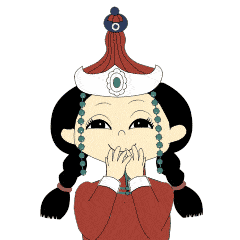 乌拉特姑娘微信表情