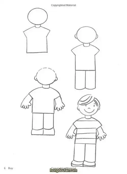 画一个真实的人简笔画