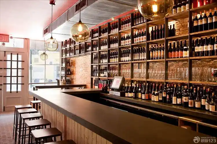loft风格普通酒吧吧台效果图欣赏