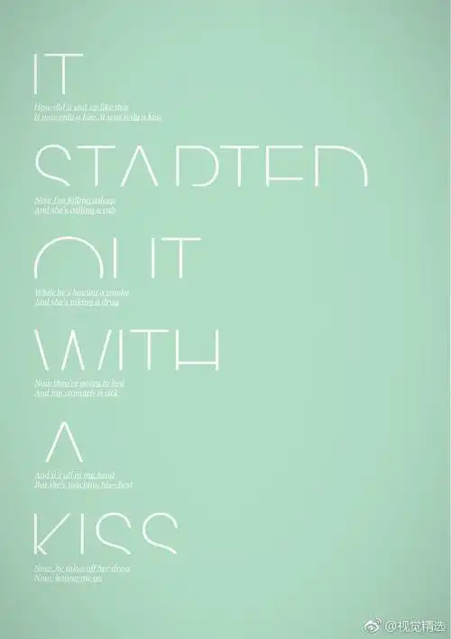 版式设计 创意海报 排版 字体排版 平面设计 海报设计 来自微博