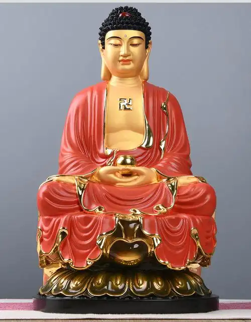 释迦牟尼佛佛像大全纯铜鎏金释迦摩尼大日如来佛祖摆件三宝佛供奉 10