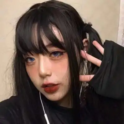 真人丧系女头黑色系 丧得要死的病女头像