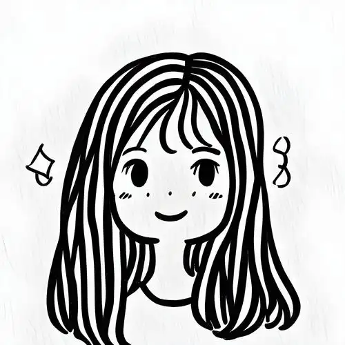 卡通人物的头发简单又可爱