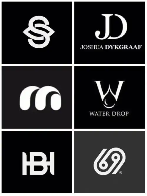 字母logo丨线性标志丨简约图文丨创意标志