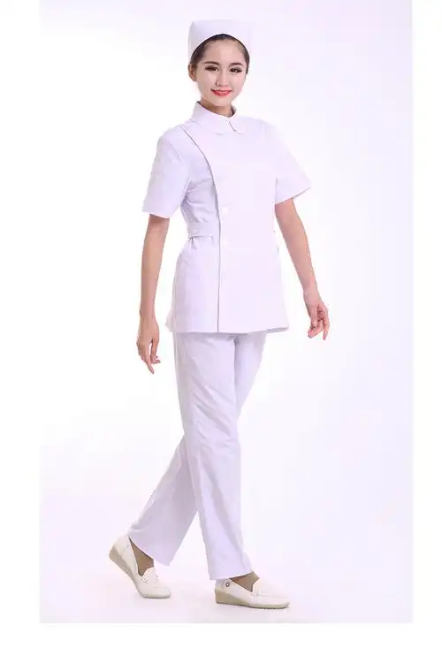 夏季薄款分体式护士服套装实验室医院药店立领医护服装现货批发