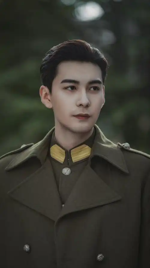 陈星旭民国军装手机壁纸_谭玹霖帅气军官装手机壁纸_三千图片网
