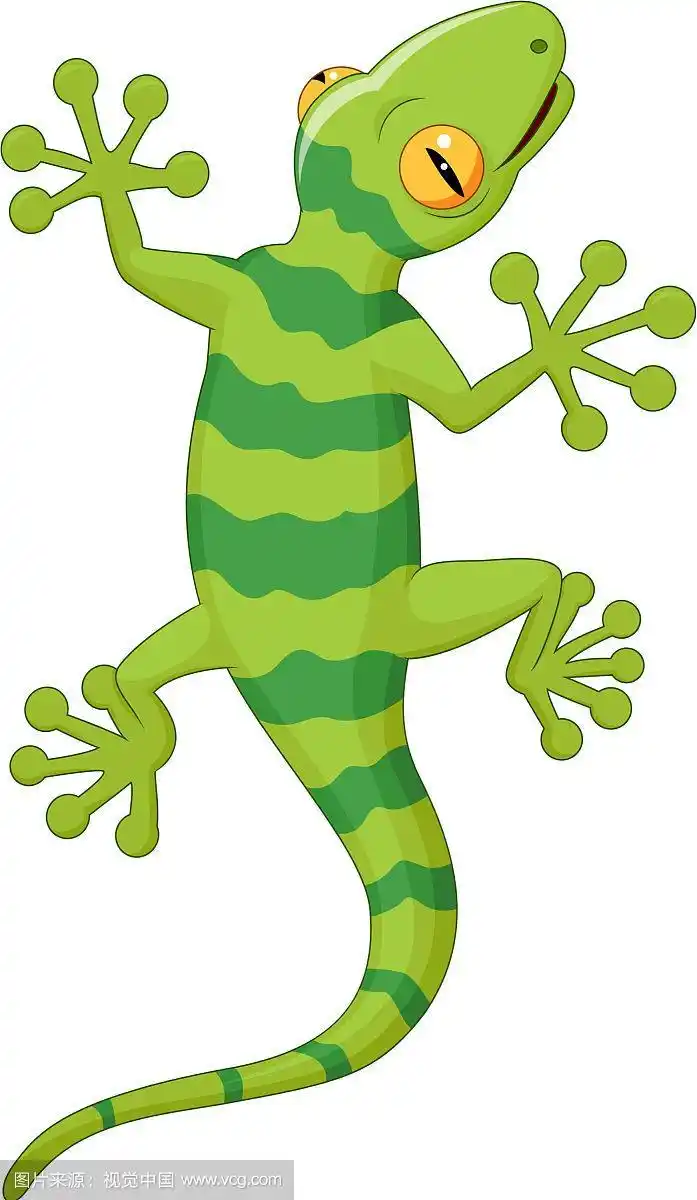 卡通壁虎