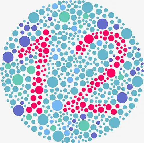 绿色视力色盲检查表