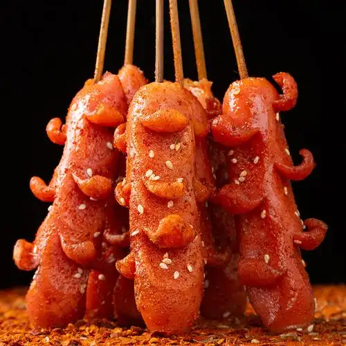 口福台湾热狗烤肠50根早餐香肠原味手抓饼冰包装即食肠类