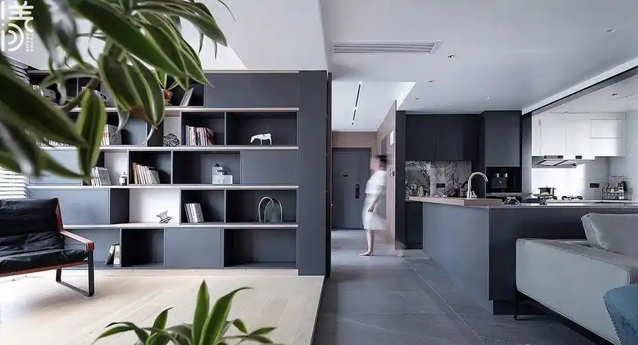 现代简约蓝色装修风格,蓝灰色轻奢风格装修