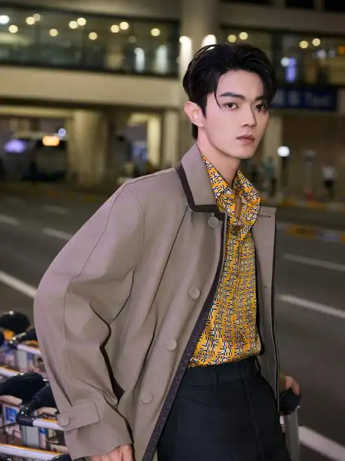 许凯是去看秀的还是走秀的#许凯出发图拍成模特大片,直接就已经帅到