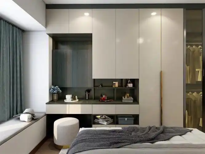 梳妆衣柜一体式设计